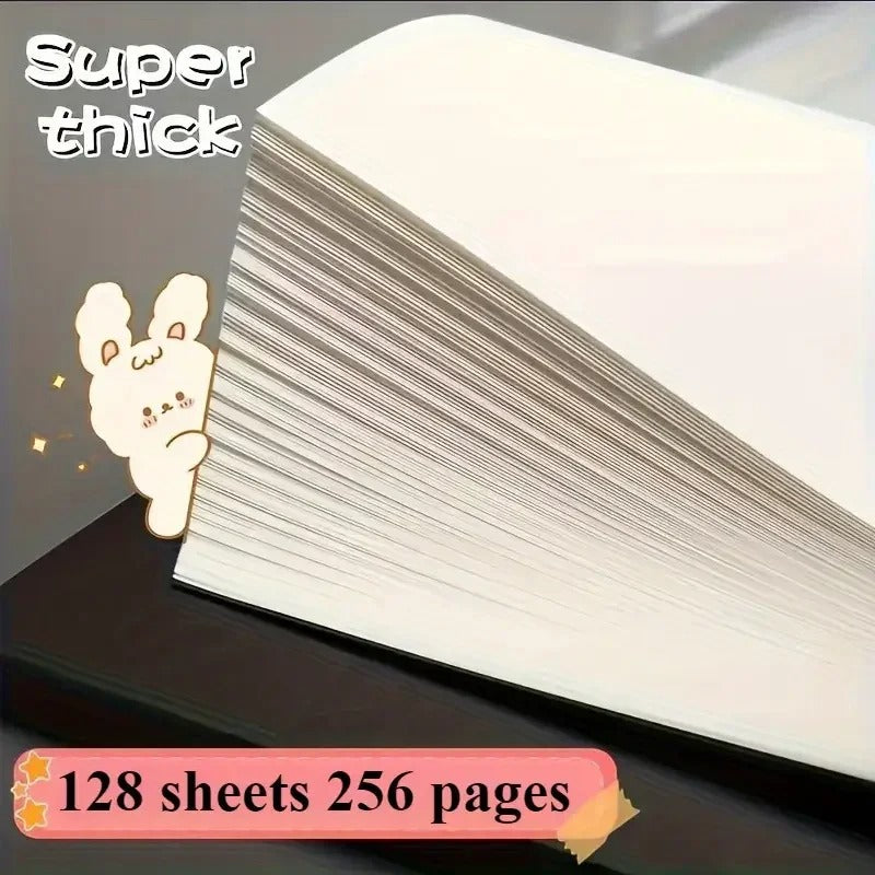 Notepad 256 Pages Blank Sketchbook Notebook Diary School Journal Useful Stationery Office Supplies
