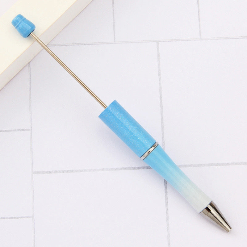 【PY01】 DIY Beadable Pens,Refills & pen bags Included - Beaded Pens Black Ink Ballpoint Cute Pens