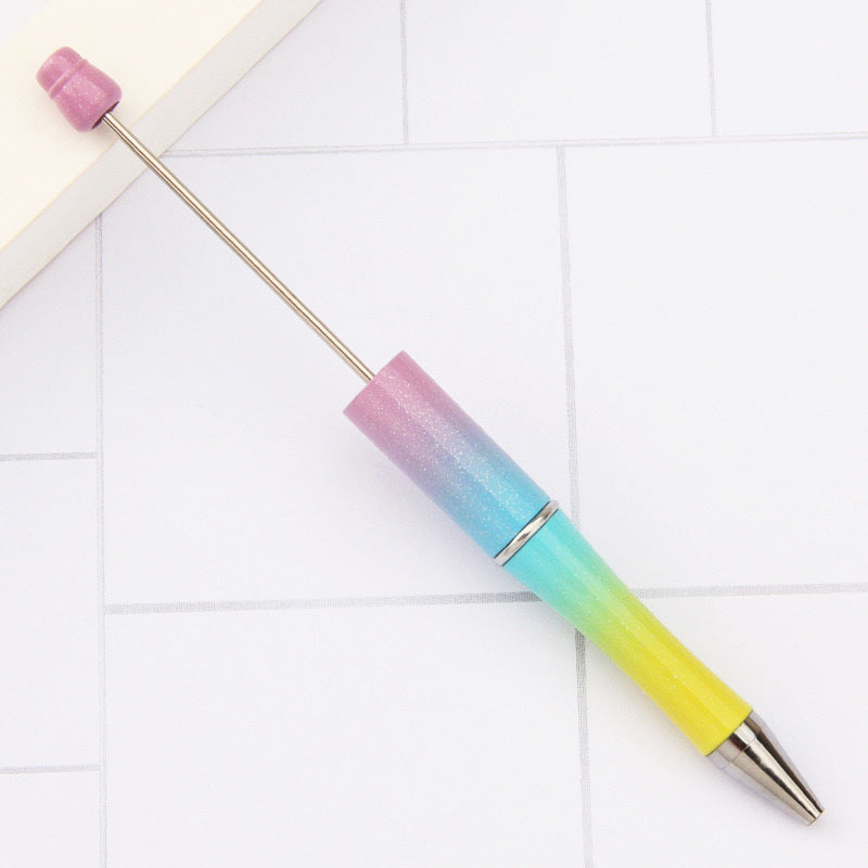 【PY01】 DIY Beadable Pens,Refills & pen bags Included - Beaded Pens Black Ink Ballpoint Cute Pens