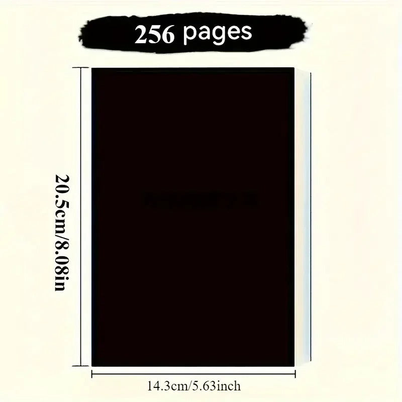 Notepad 256 Pages Blank Sketchbook Notebook Diary School Journal Useful Stationery Office Supplies