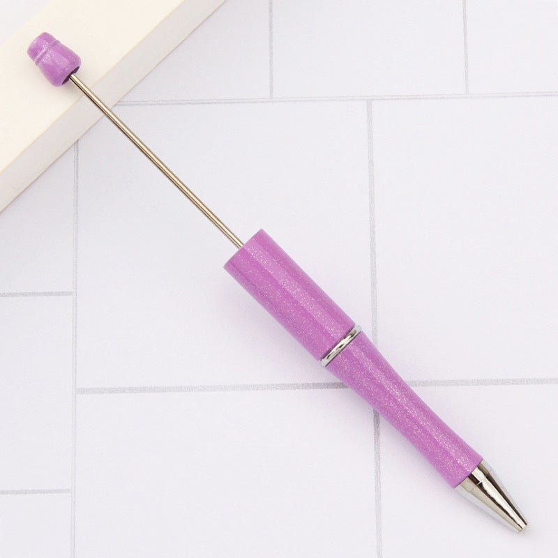 【PY01】 DIY Beadable Pens,Refills & pen bags Included - Beaded Pens Black Ink Ballpoint Cute Pens